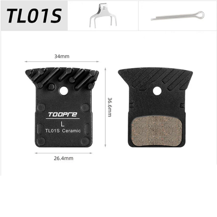 Mountain Bike Heat Dissipation Resin Metal Ceramic Cooling Bicycle Hydraulic Brake Pads for Scooter Oil Brake Calipers